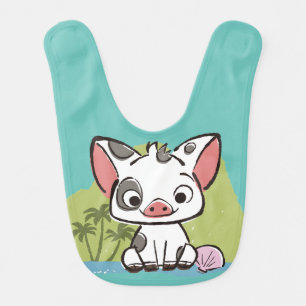 Moana   Pua The Pot Bellied Pig  Bib