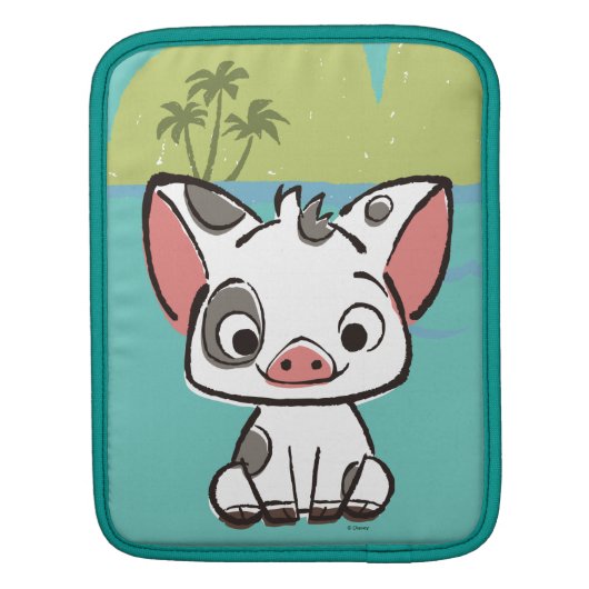 Moana | Pua The Pot Bellied Pig  iPad Sleeve (Back)
