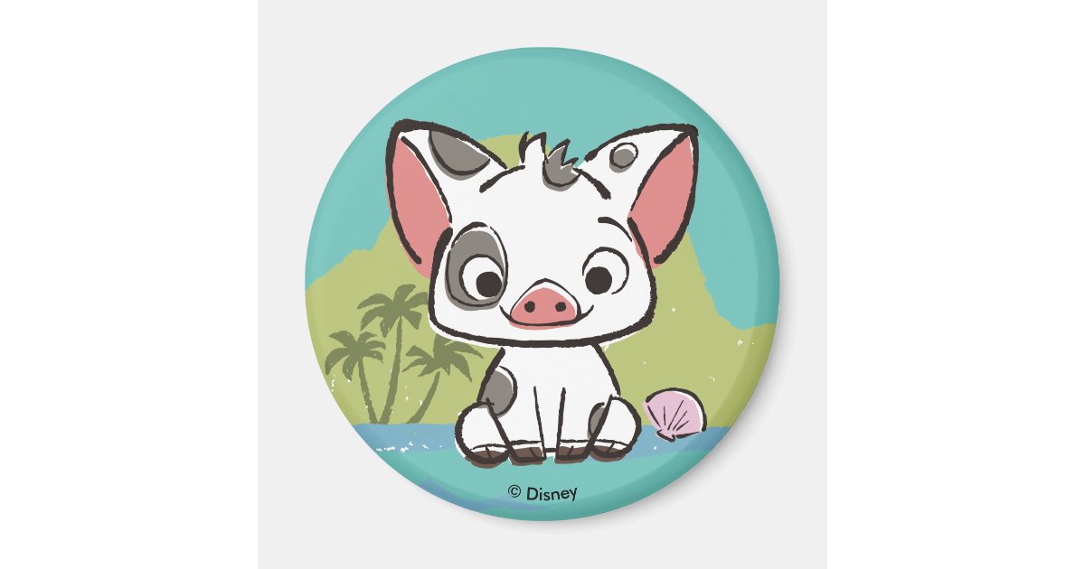 Moana | Pua The Pot Bellied Pig  Magnet
