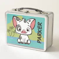 Moana, Pua The Pot Bellied Pig Metal Lunch Box