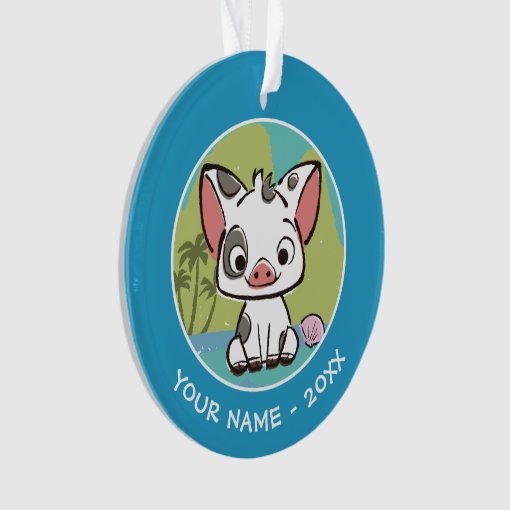 Moana Pua The Pot Bellied Pig Ornament Zazzle