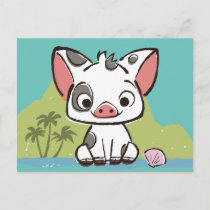 Moana | Pua The Pot Bellied Pig  Postcard