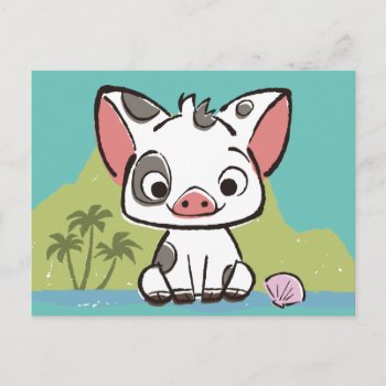 Moana | Pua The Pot Bellied Pig  Postcard by Moana at Zazzle