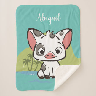 Moana | Pua The Pot Bellied Pig Sherpa Blanket