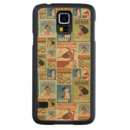 Moana | Retro Poster Pattern Carved Maple Galaxy S5 Slim Case