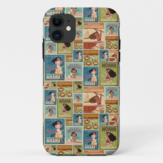 Moana | Retro Poster Pattern Case-Mate iPhone Case (Back)