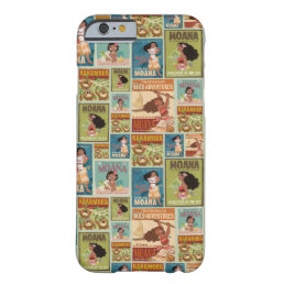 Moana | Retro Poster Pattern Barely There iPhone 6 Case