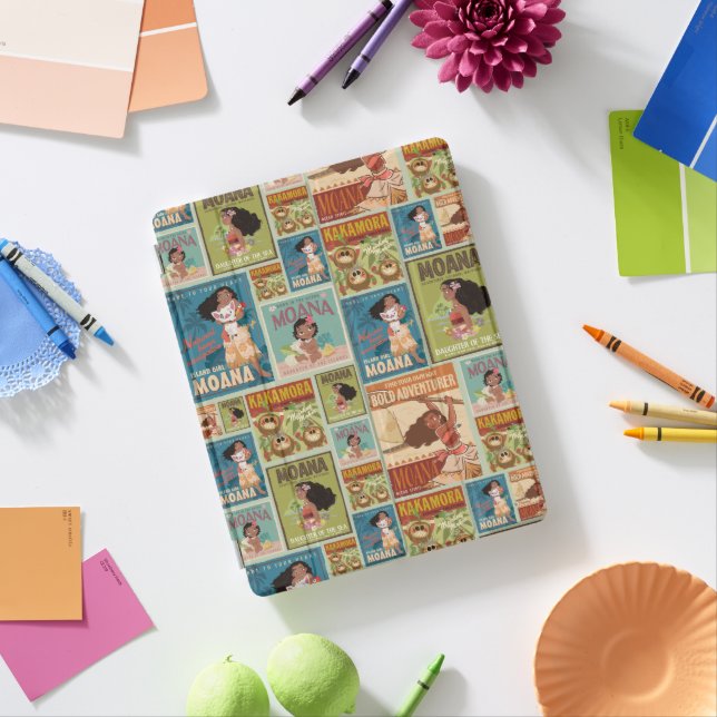 Moana | Retro Poster Pattern iPad Smart Cover (In Situ)