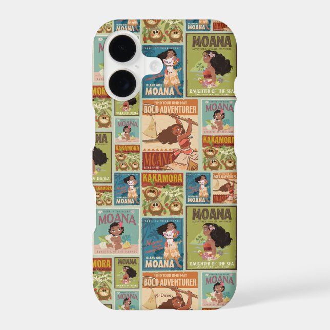 Moana | Retro Poster Pattern Iphone Case (Back)