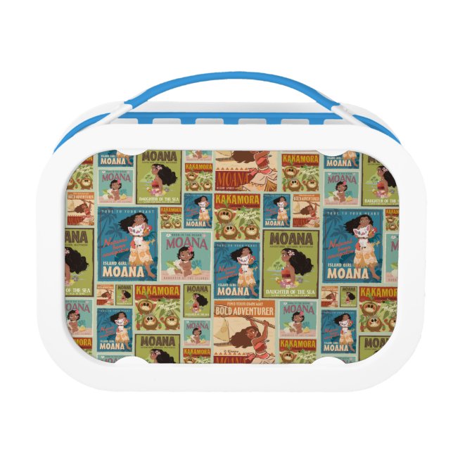 Moana | Retro Poster Pattern Lunch Box (Front)