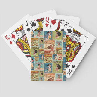 Moana | Retro Poster Pattern Playing Cards