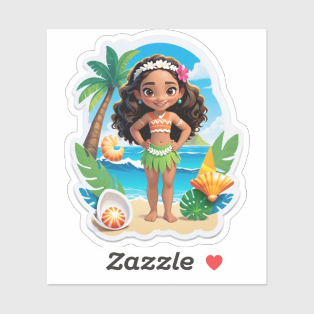 Moana’s Island Birthday Vibes! Sticker (Sheet)
