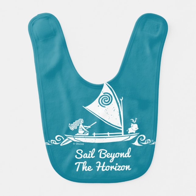 Moana | Sail Beyond The Horizon Bib (Front)