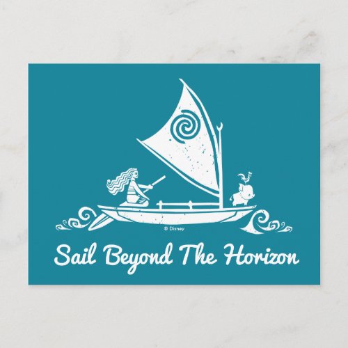 Moana  Sail Beyond The Horizon Postcard