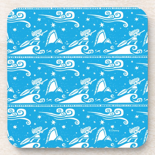 Moana | Sail By The Stars - Pattern Drink Coaster (Front)
