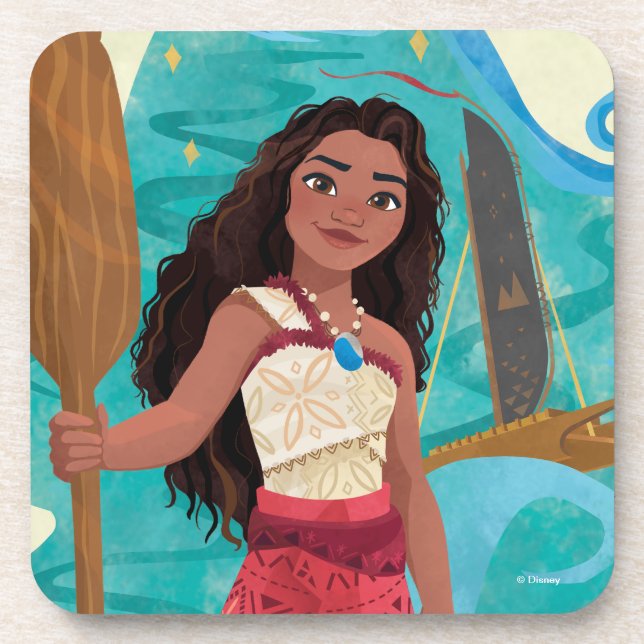 Moana Sailing Spirit Beverage Coaster (Front)