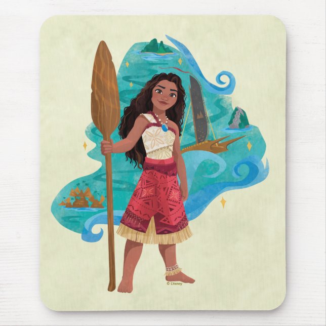 Moana Sailing Spirit Mouse Pad (Front)