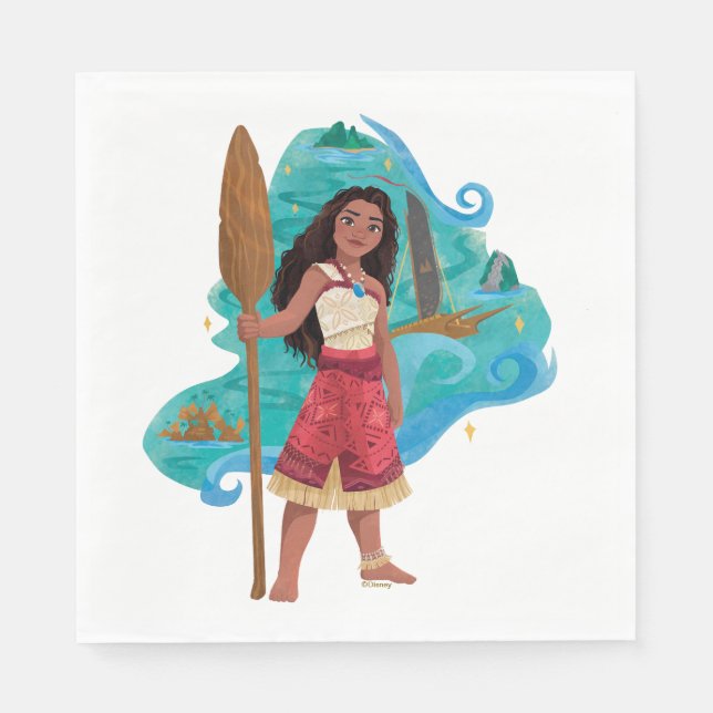 Moana Sailing Spirit Napkins (Front)