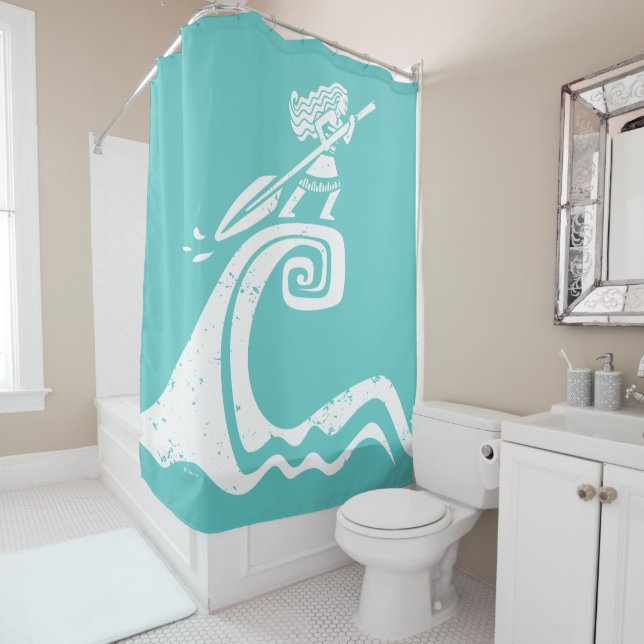 Moana | Sailing Spirit Shower Curtain (In Situ)