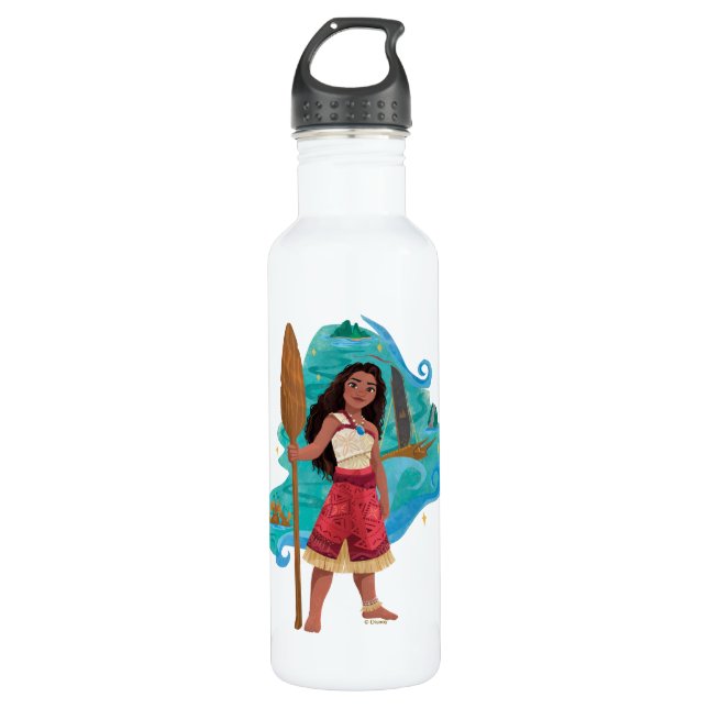 Moana Sailing Spirit Stainless Steel Water Bottle (Front)