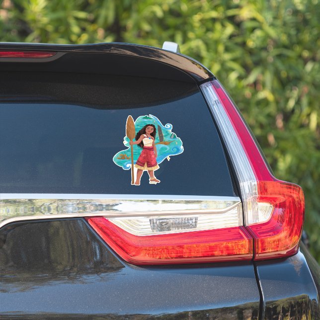 Moana Sailing Spirit Sticker (Car Side)