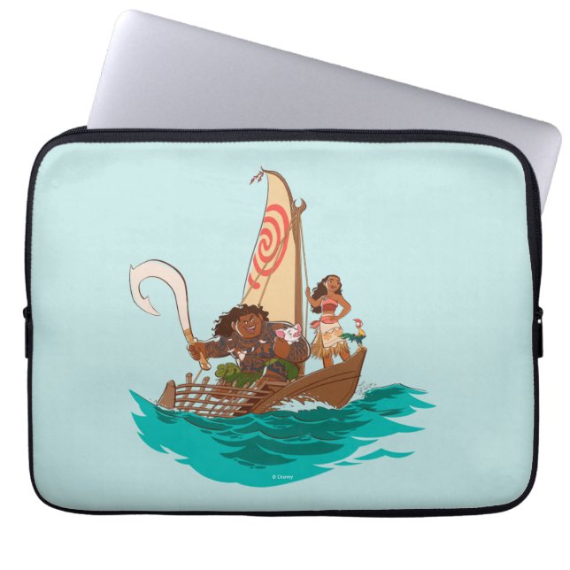 Moana | Set Your Own Course Laptop Sleeve (Front)