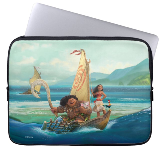 Moana | Set Your Own Course Laptop Sleeve (Front)