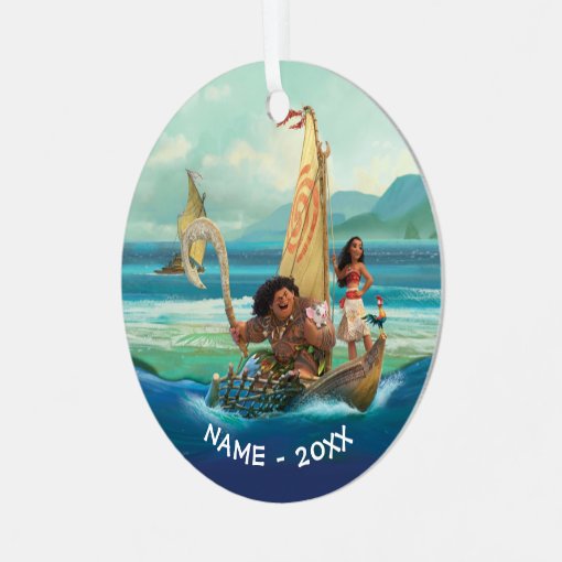 Moana | Set Your Own Course Metal Ornament | Zazzle