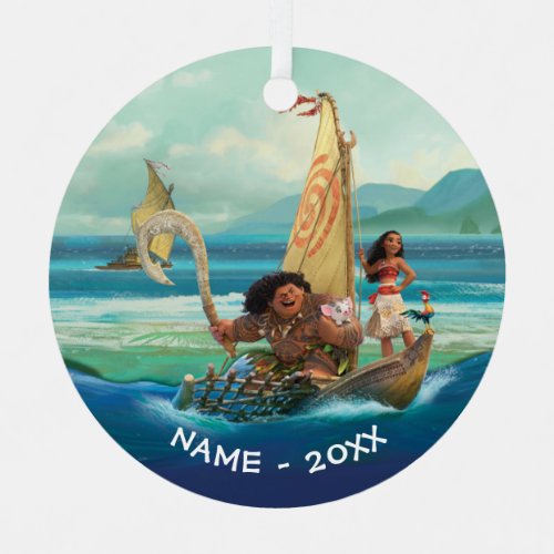 Moana  Set Your Own Course Metal Ornament