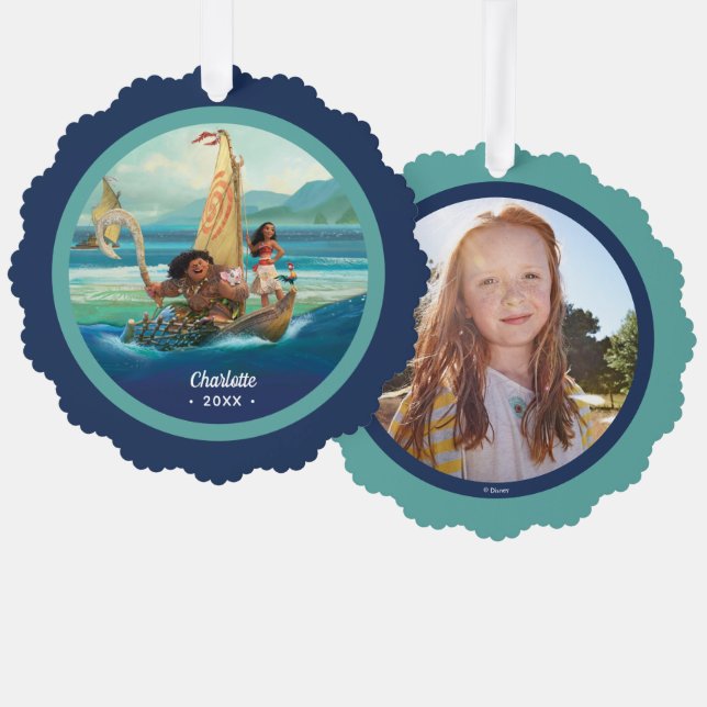 Moana | Set Your Own Course Ornament Card (Front/Back)