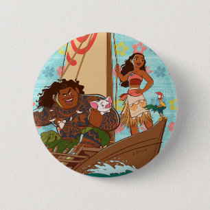 Moana   Set Your Own Course Pinback Button