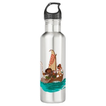 Moana | Set Your Own Course Stainless Steel Water Bottle by Moana at Zazzle