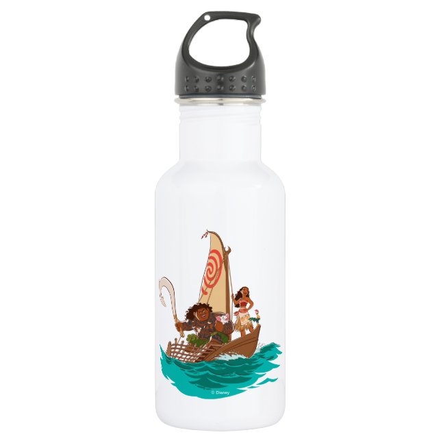 Moana | Set Your Own Course Stainless Steel Water Bottle (Front)