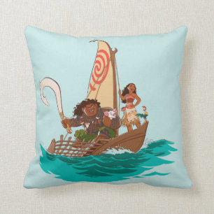 Moana Set Your Own Course Throw Pillow