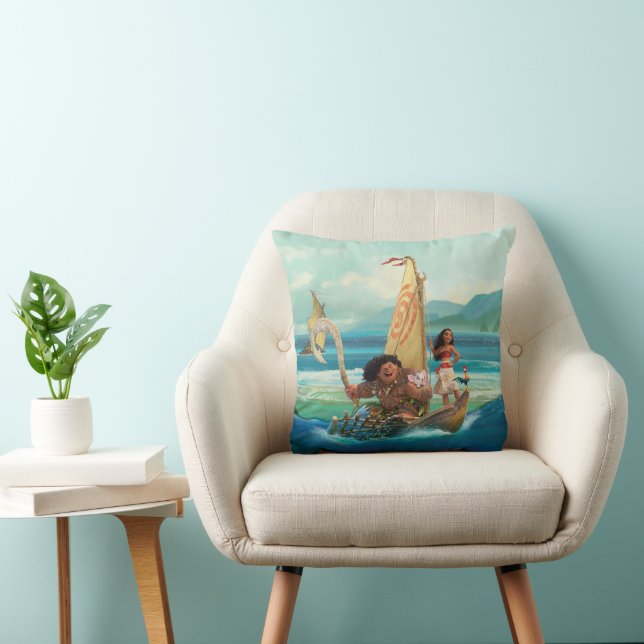 Moana | Set Your Own Course Throw Pillow (Chair)
