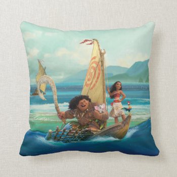 Moana | Set Your Own Course Throw Pillow by Moana at Zazzle