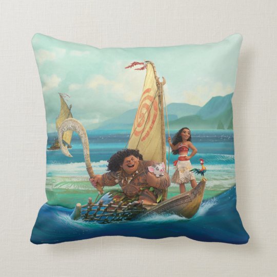 Moana Set Your Own Course Throw Pillow