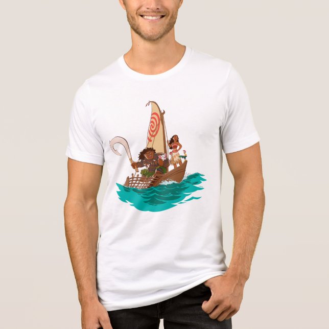 Moana | Set Your Own Course Tri-Blend Shirt (Front)