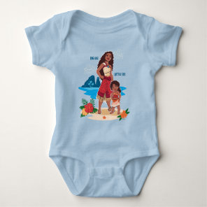 Moana & Simea: Big Sis Little Sis Baby Bodysuit