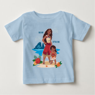 Moana & Simea: Big Sis Little Sis Baby T-Shirt