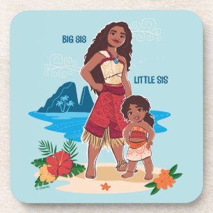 Moana & Simea: Big Sis Little Sis Beverage Coaster