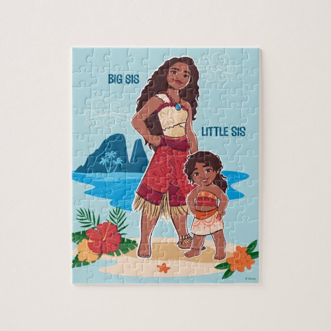 Moana & Simea: Big Sis Little Sis Jigsaw Puzzle (Vertical)