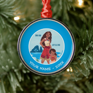 Moana & Simea: Big Sis Little Sis Metal Ornament