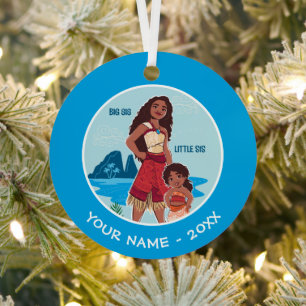 Moana & Simea: Big Sis Little Sis Metal Ornament