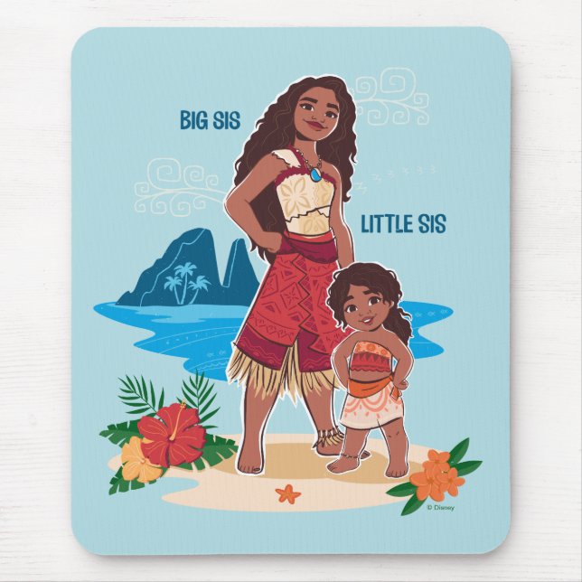 Moana & Simea: Big Sis Little Sis Mouse Pad (Front)