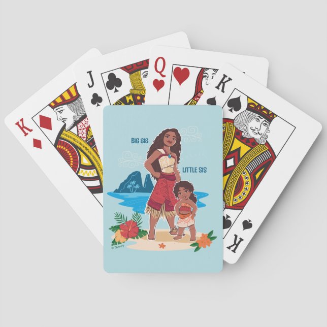 Moana & Simea: Big Sis Little Sis Playing Cards (Back)