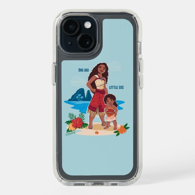 Moana & Simea: Big Sis Little Sis Speck iPhone Case (Front (Black))