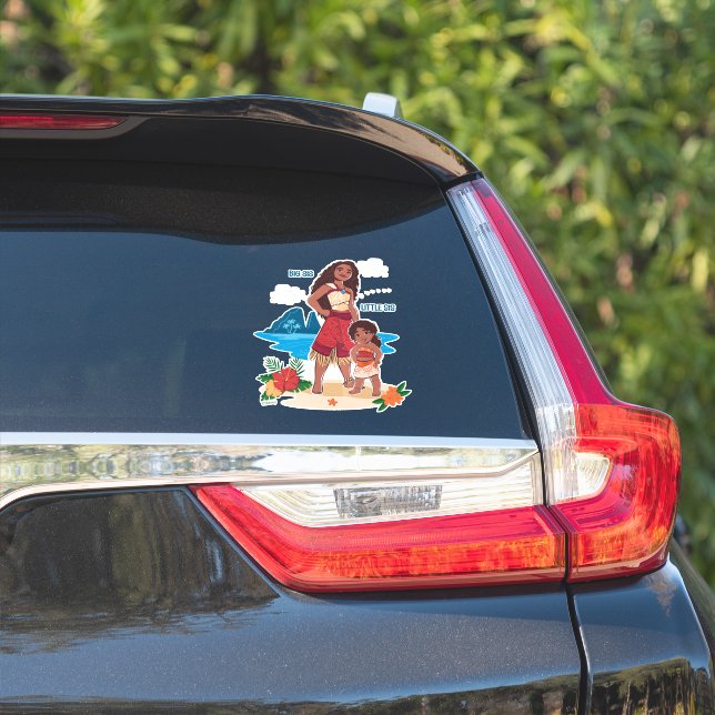 Moana & Simea: Big Sis Little Sis Sticker (Car Side)