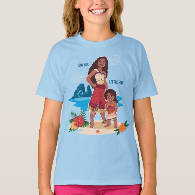 Moana & Simea: Big Sis Little Sis T-Shirt (Front)