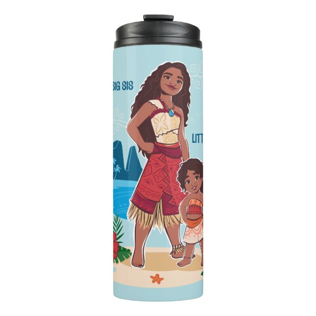 Moana & Simea: Big Sis Little Sis Thermal Tumbler (Front)